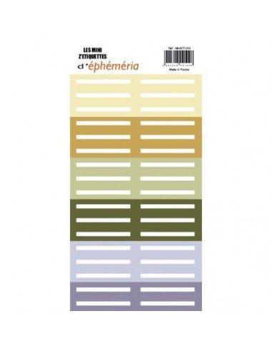 Mini z'étiquettes EPHEMERIA Beige-marron-vert-violet