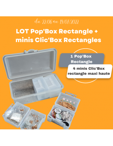 Lot exclusif - Pop'Box Rectangle + 4...