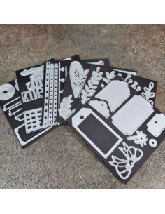 6 feuilles magnétiques adhésives 13x13cm (pour Clic'box...