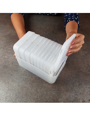 13cm Clic'Box MEDIUM - boîte de rangement CARREE