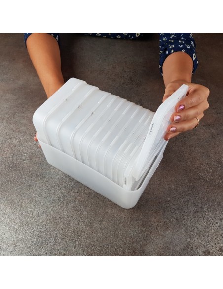 13cm Clic'Box MEDIUM - boîte de rangement CARREE