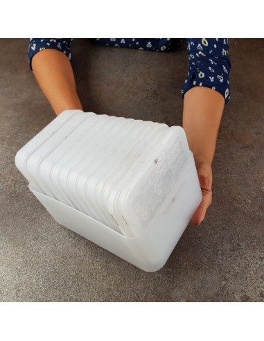 13cm Clic'Box MEDIUM - boîte de rangement CARREE