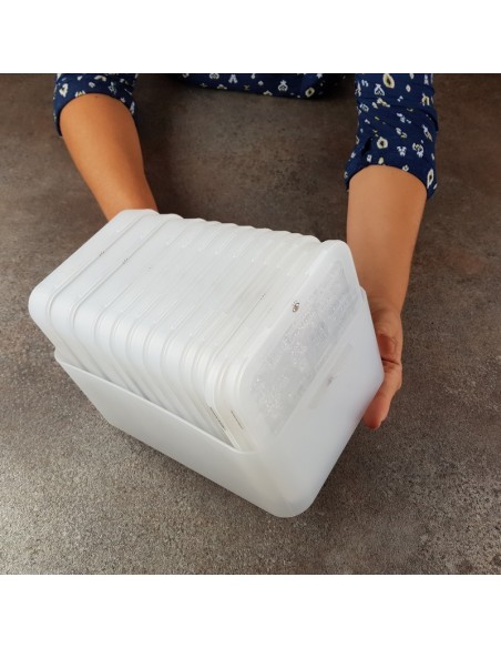 13cm Clic'Box MEDIUM - boîte de rangement CARREE